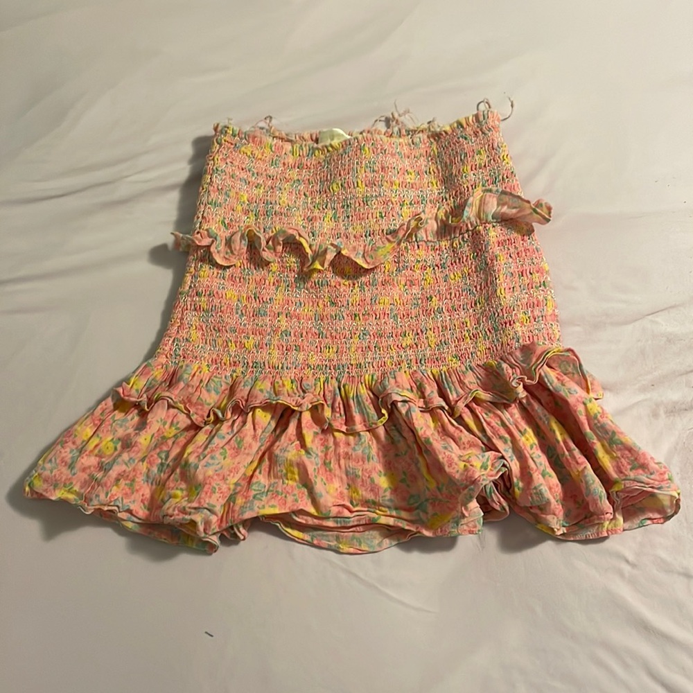 Love Shack Fancy mini skirt